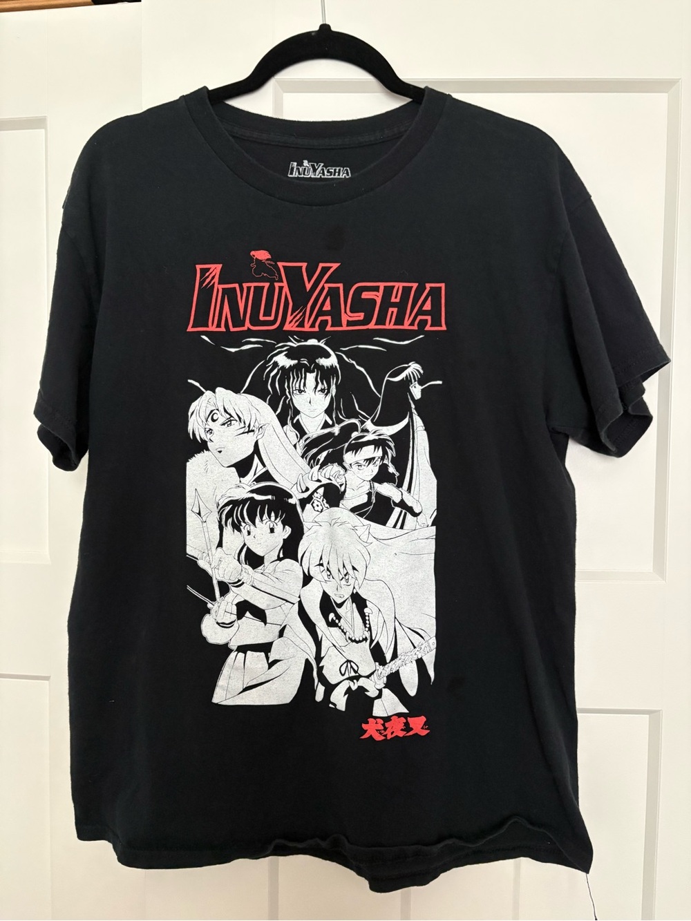InuYasha men’s Black Graphic Tee Size Large
